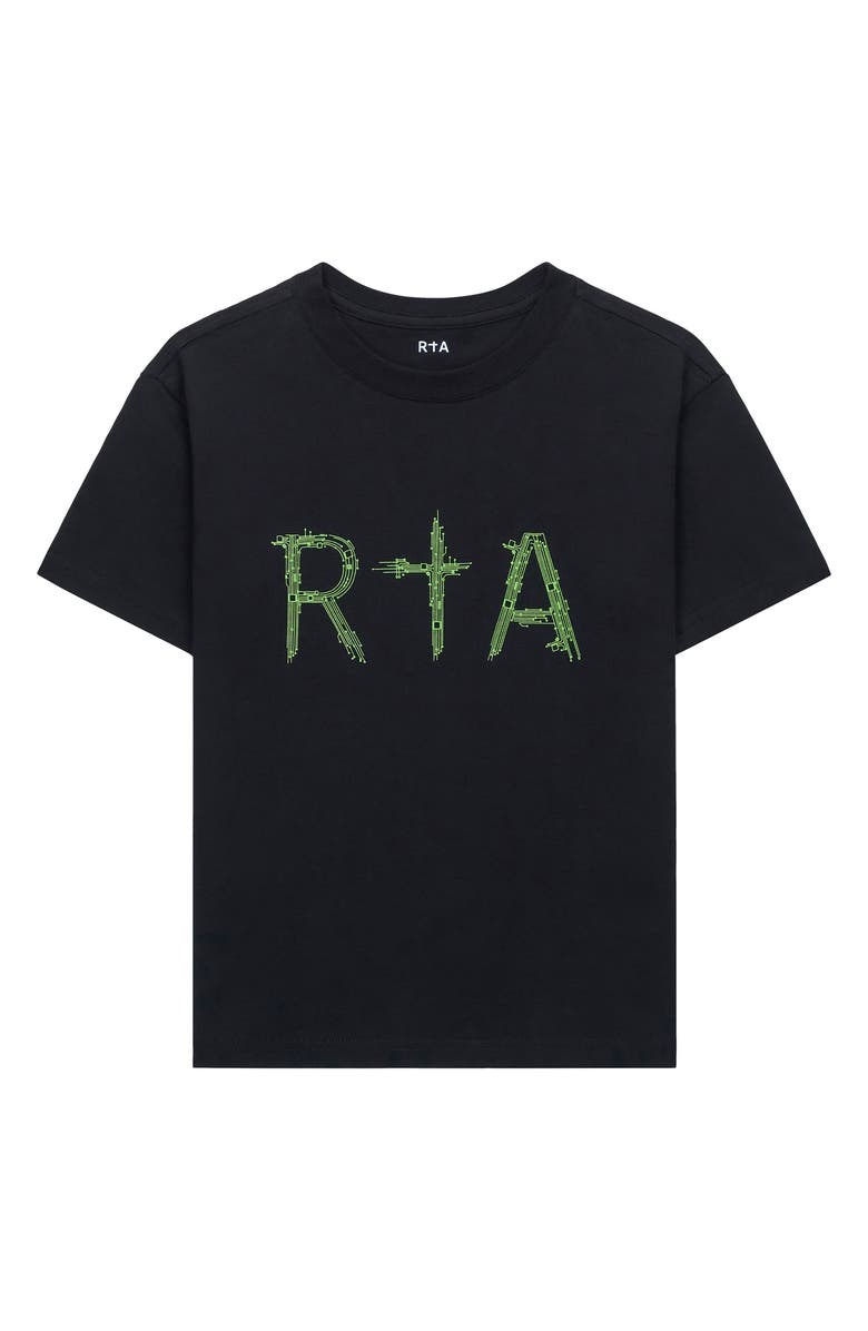 RtA Kids' Lawson Circuit Logo Graphic T-Shirt, Main, color, Black Circuit Rta