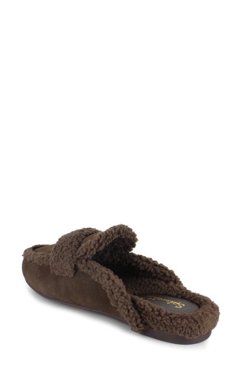 Splendid Sandra Faux Fur Mule In Brown
