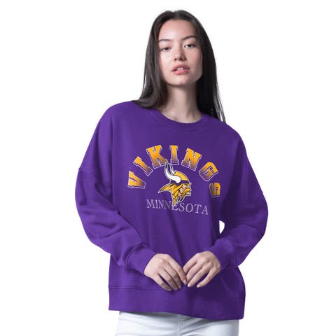 Women
s G-III 4Her by Carl Banks Purple Minnesota Vikings Oversized Feud Sweatshirt