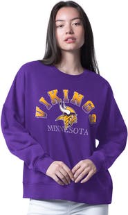 G-III 4HER BY CARL BANKS Women's G-III 4Her by Carl Banks Purple Minnesota Vikings Oversized Feud Sweatshirt