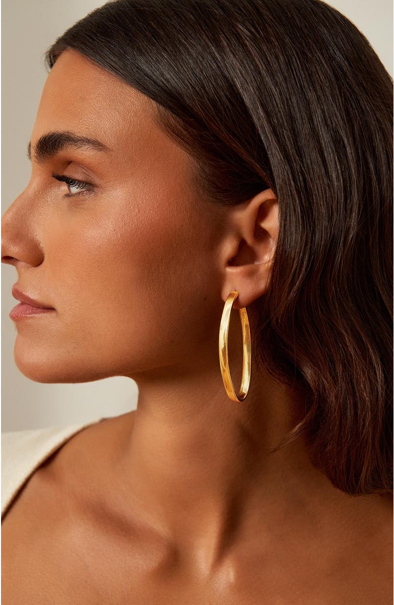 CXC Oasis Hoop Earrings, Alternate, color, Gold