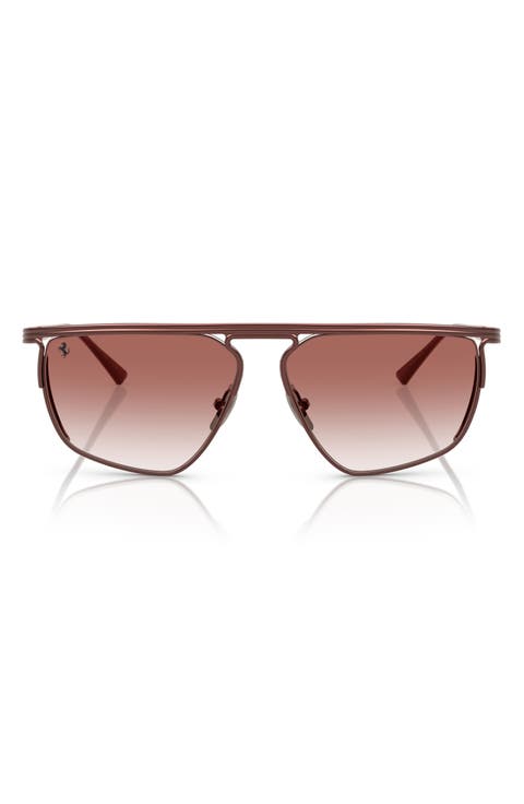 x Ferrari 59mm Gradient Aviator Sunglasses