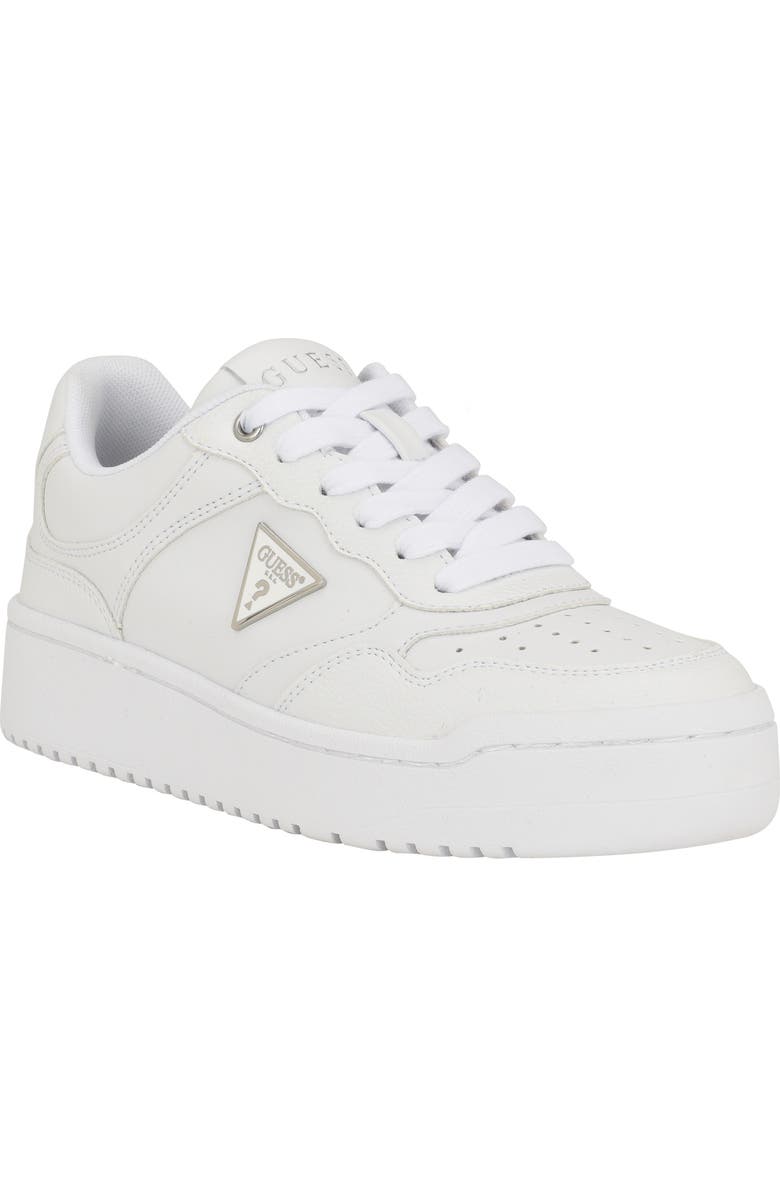 GUESS Miram Platform Sneaker, Main, color, White 140
