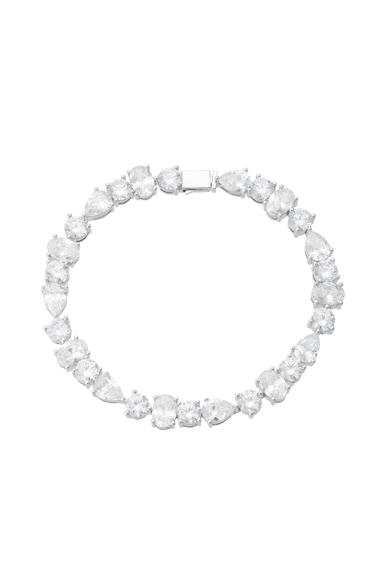 Vivienne Crystal Bracelet, Main, color, Metallic Silver