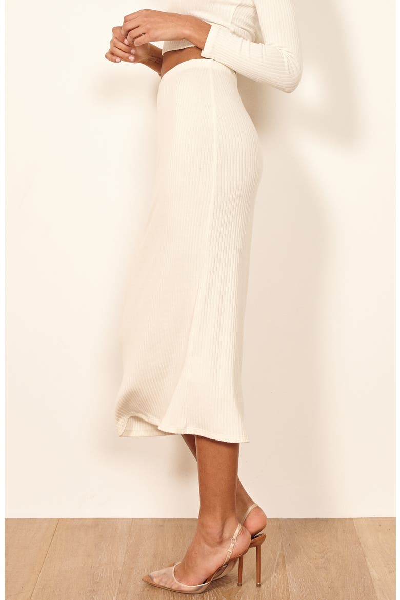 Viola Midi Skirt, Alternate, color, IVORY