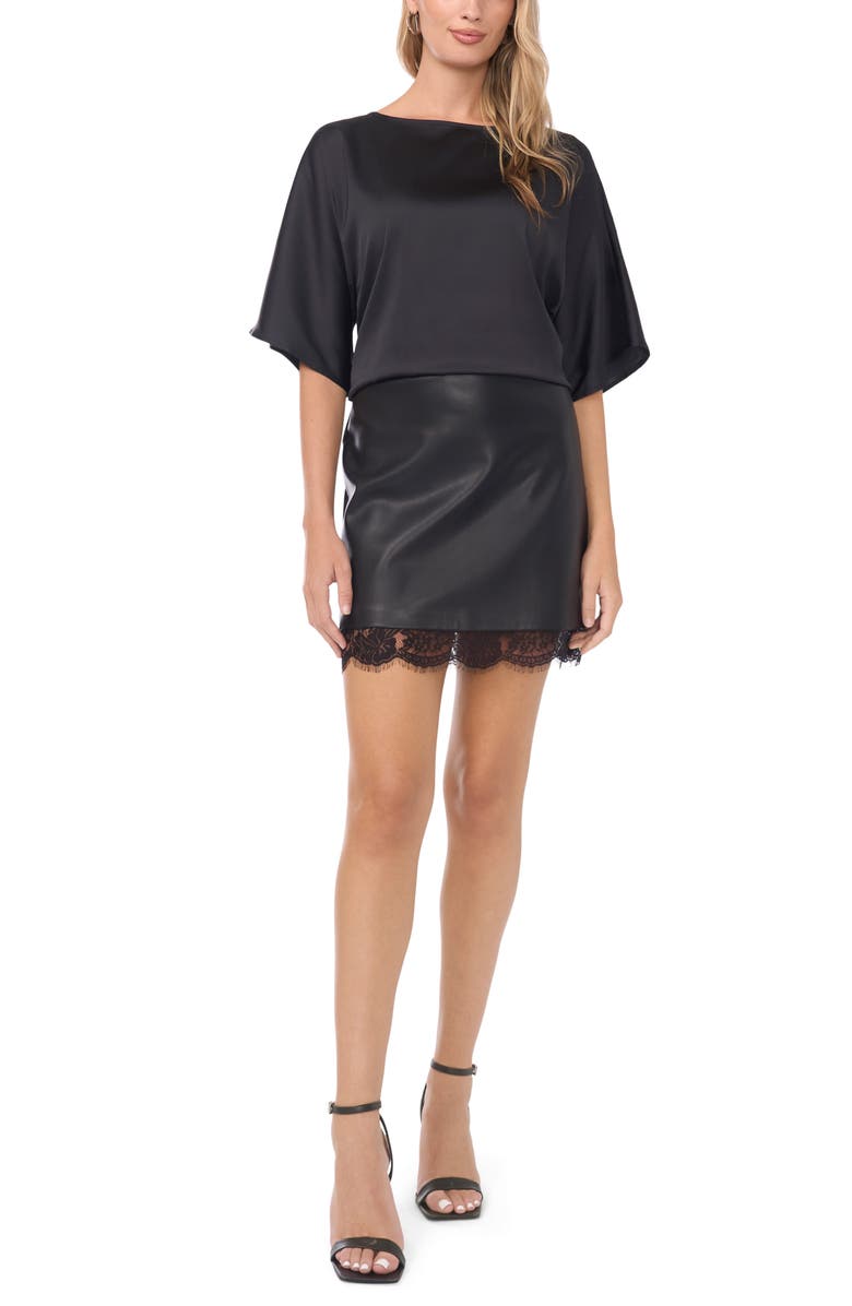 Vince Camuto Dolman Sleeve Top, Alternate, color, Rich Black