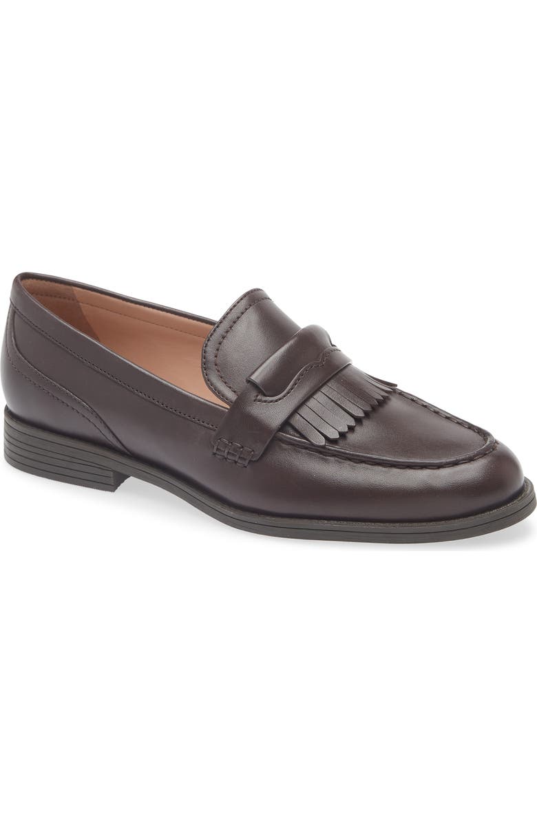 Cole Haan Stassi Kiltie Loafer, Main, color, Ch Madiera Brown Leather