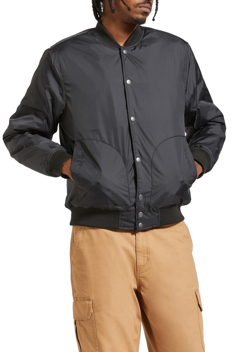 Dillinger Flight Bomber Jacket, Main, color, BLACK