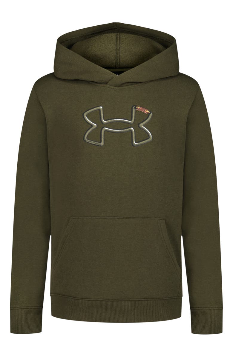 Under Armour Kids' Carabiner Hoodie, Main, color, Expedition Green
