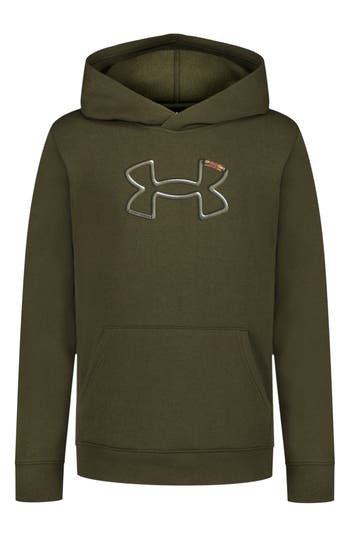 Under Armour Kids' Carabiner Hoodie In Green