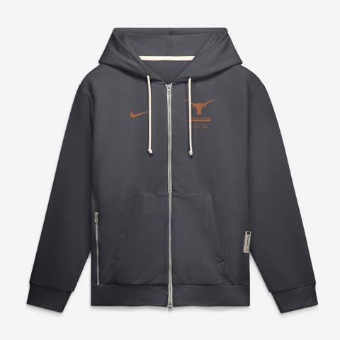 Men's Nike  Anthracite Texas Longhorns 2026 Sideline Standard Issue Dri-FIT Full-Zip Hoodie