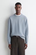 COS Boiled Merino Wool Crew-Neck Sweater