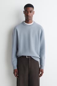 COS Boiled Merino Wool Crew-Neck Sweater