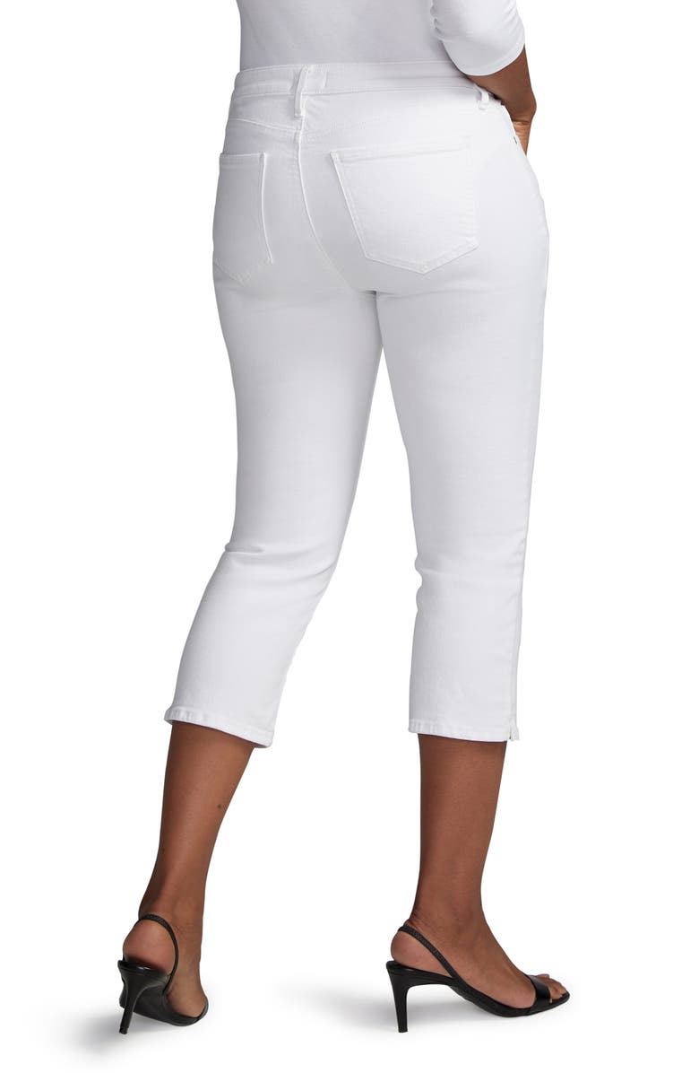 Curves 360 by NYDJ High Waist Side Slit Slim Straight Crop Jeans, Alternate, color, 