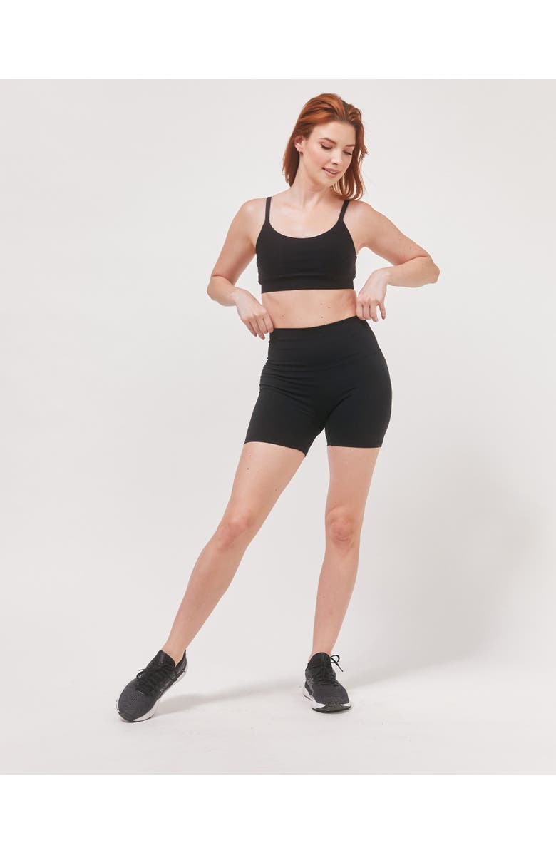 Rebody Active Hybrid Short High Waist 4", Alternate, color, Metropolis Black