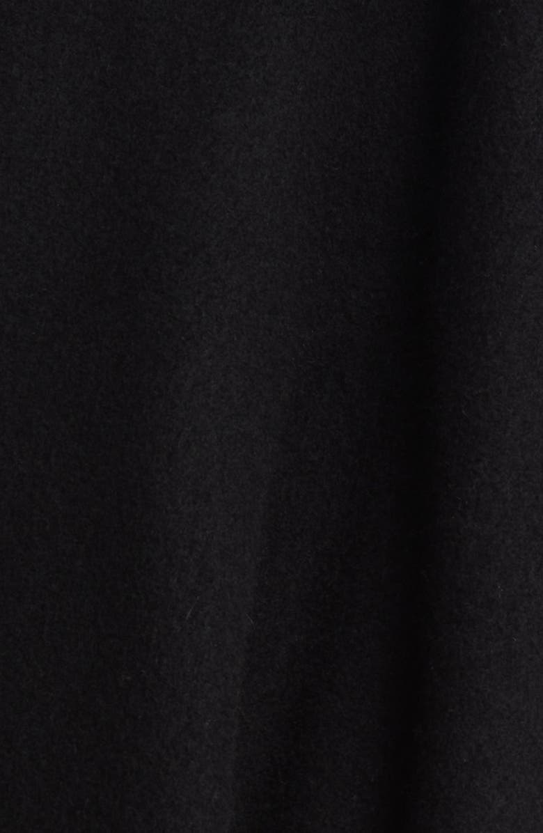 rag & bone Fringed Wool Ruana, Alternate, color, Blk