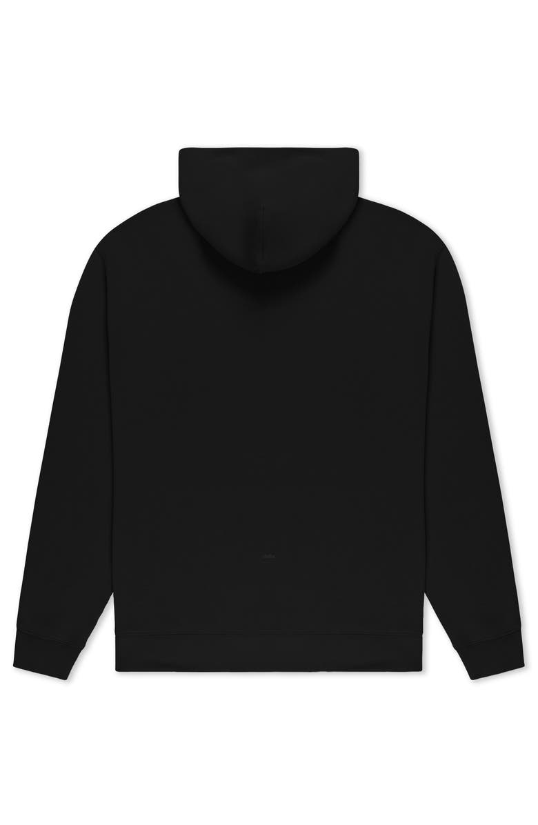 Dalix Ghost Relaxed Midweight Fleece Pullover Hoodie, Alternate, color, Black