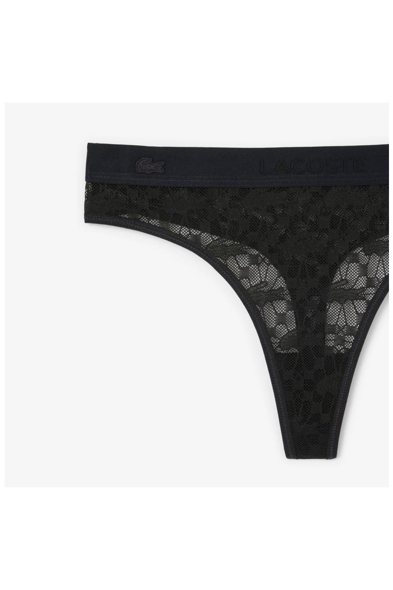Lace Thong, Alternate, color, 031 - NOIR