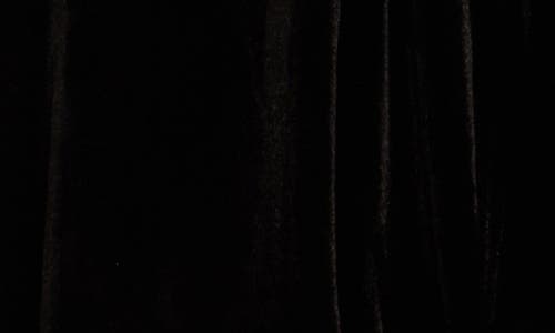 Julia Jordan Two-piece Feather Trim Velvet Top & Wide Leg Velvet Pant Set In Black