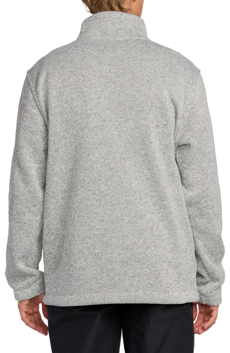Billabong Boundary Fleece Zip Jacket, Alternate, color, Grey Heather