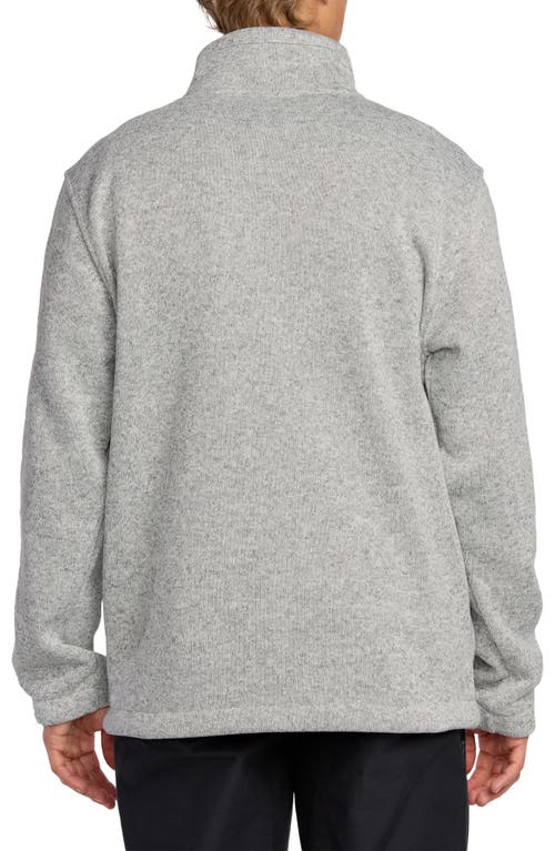 Billabong Boundary Fleece Zip Jacket In Gray