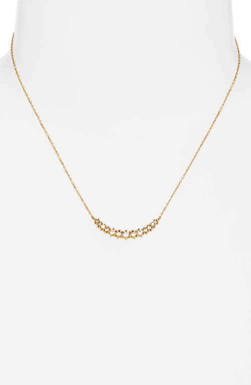 Nordstrom Waterproof Cubic Zirconia Bar Necklace In Gold