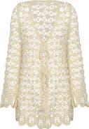 La Blanca Serenity Tie Front Cotton Cover-Up Tunic