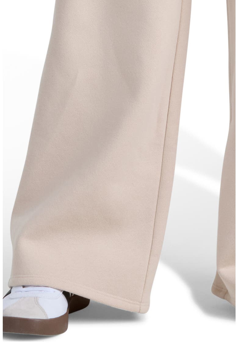 Kids' Wide Leg Fleece Sweatpants, Alternate, color, MEDIUM BEIGE