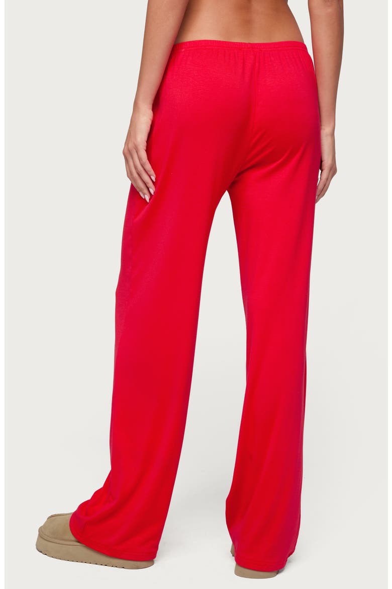Justina Lounge Pants, Alternate, color, RED