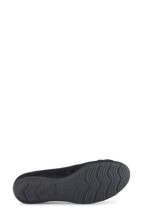 Gabor Buckled Flat In Black