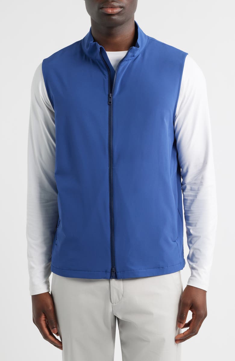 Peter Millar Dunes Water Resistant Golf Vest, Alternate, color, Sport Navy