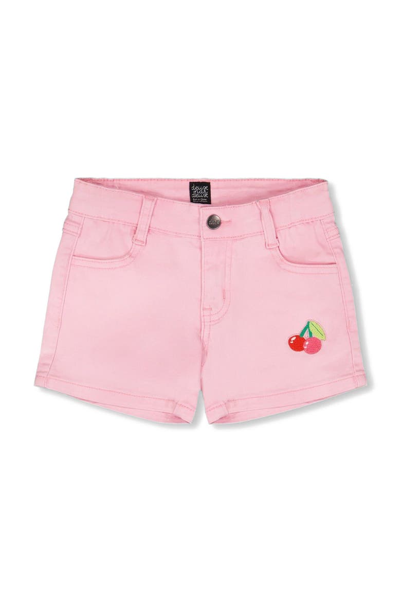 Cherry Embroidery Denim Shorts, Main, color, Pink