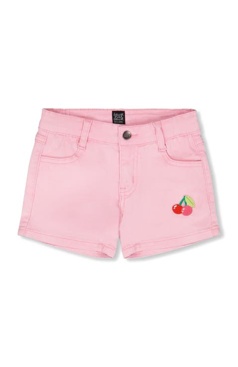 Cherry Embroidery Denim Shorts (Toddler, Little Kid & Big Kid)