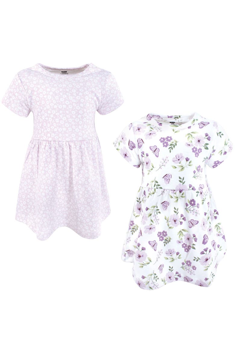Stylish Baby Dress 2Pc, Main, color, Purple Butterfly Floral