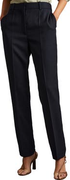 Reiss Hallie Straight Leg Wool Blend Pants