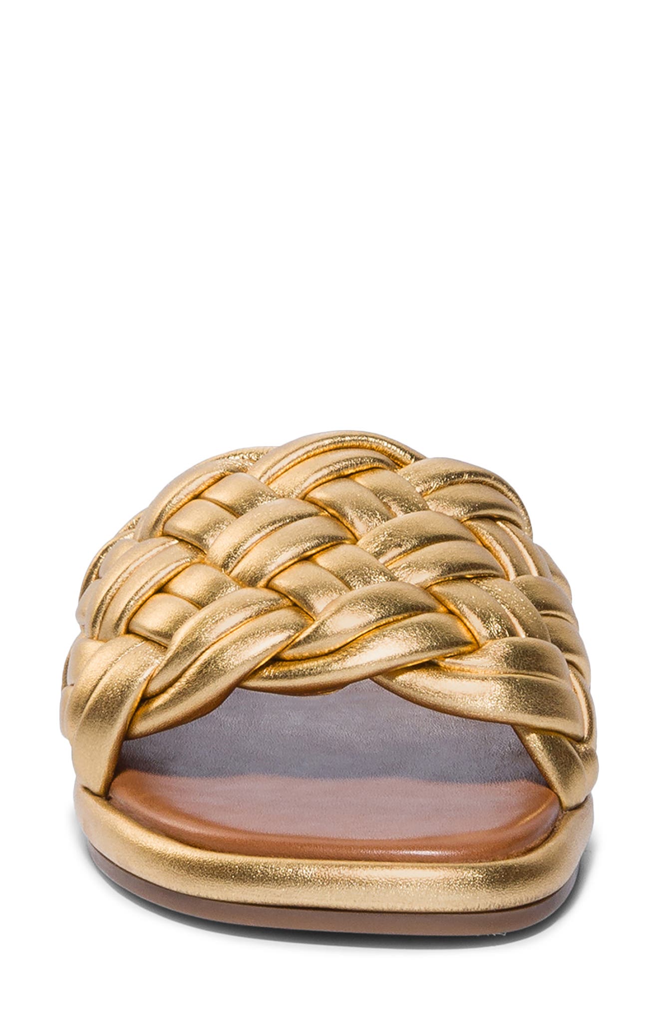 Troy Slide Sandal, Alternate, color, GOLD