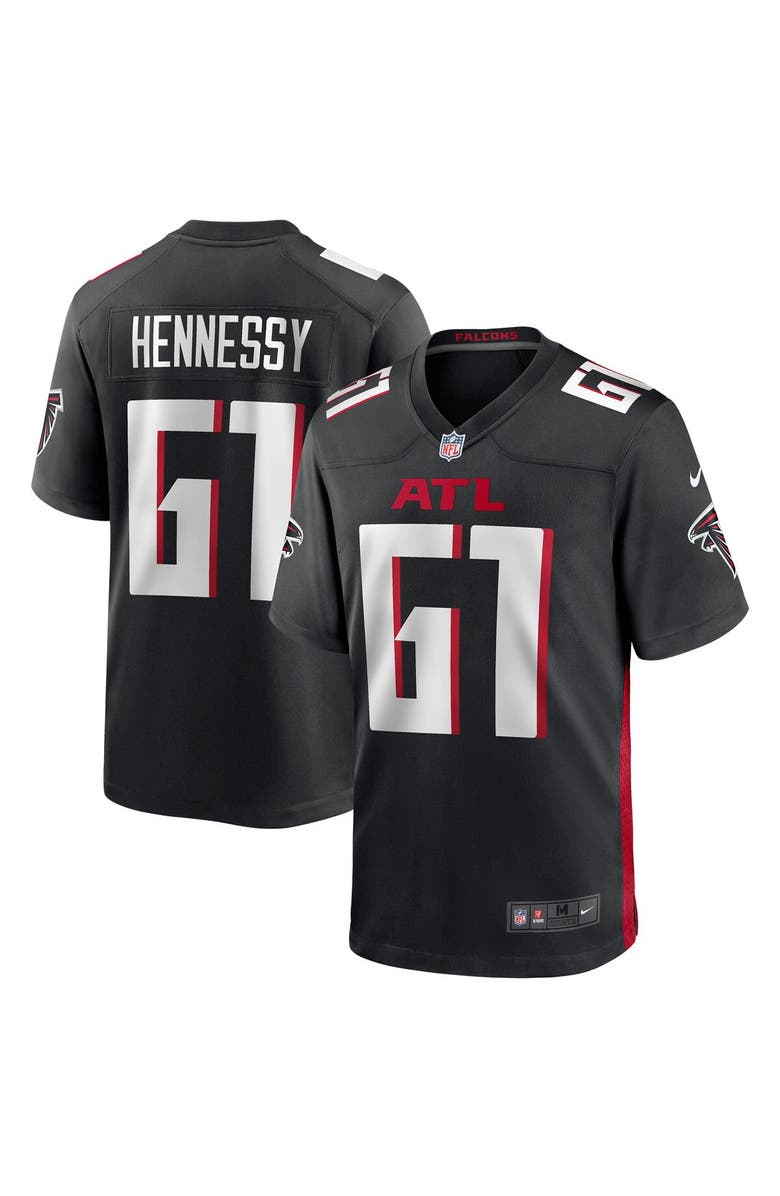 Nike Men's Nike Matt Hennessy Black Atlanta Falcons Player Game Jersey, Alternate, color, 