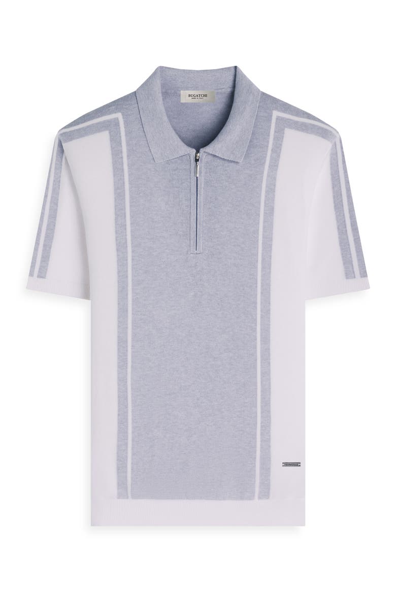 Quarter Zip Polo Sweater, Alternate, color, PLATINUM