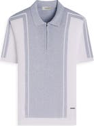 Bugatchi Quarter Zip Polo Sweater