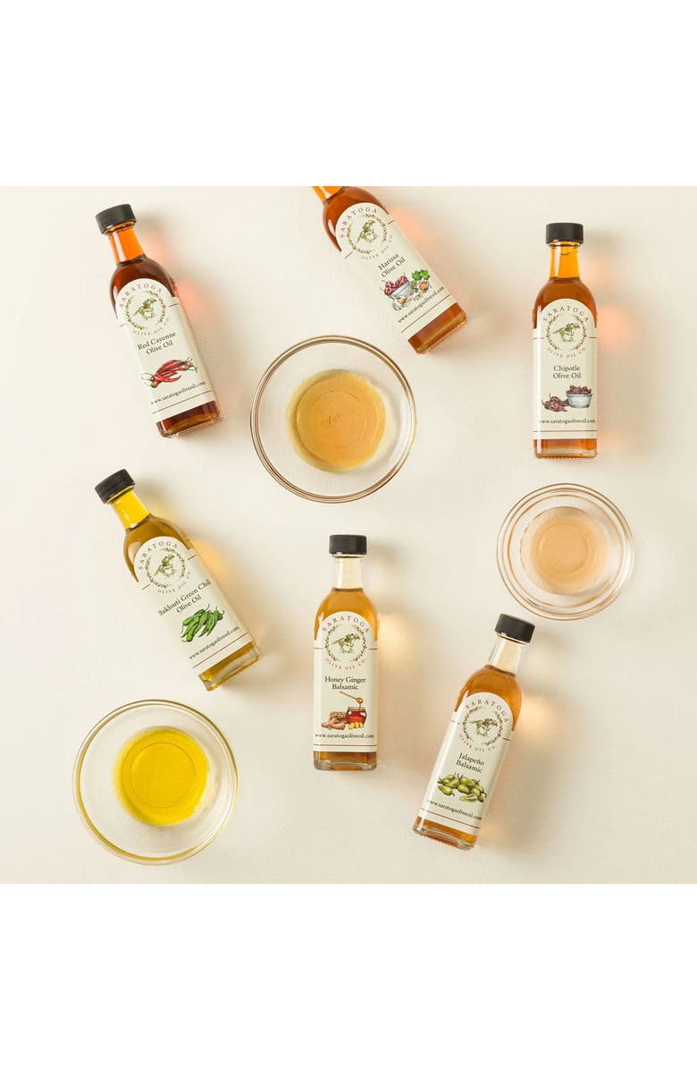 Uncommon Goods Heat Lover's Olive Oil & Balsamic Gift Set by Saratoga Olive Oil, Alternate, color, Yellow