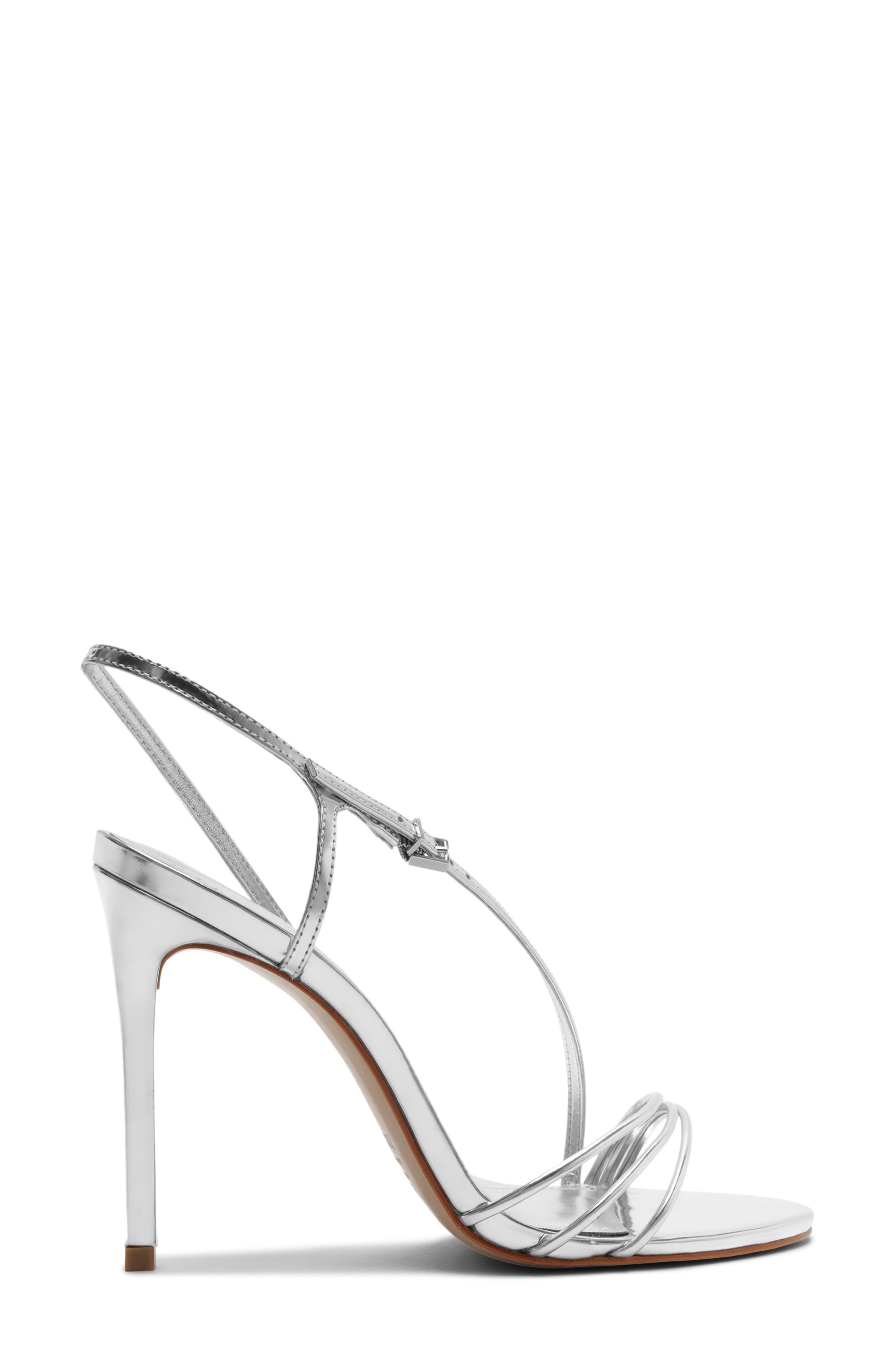 Schutz Inez Slingback Sandal, Alternate, color, Prata