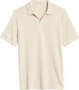 Johnston & Murphy Linen Blend Johnny Collar Polo