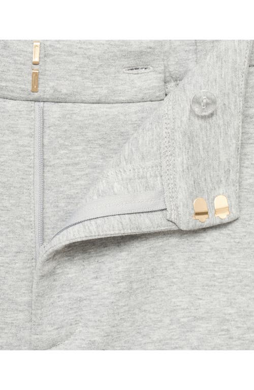 Mango Cotton Blend Straight Leg Pants In Gray