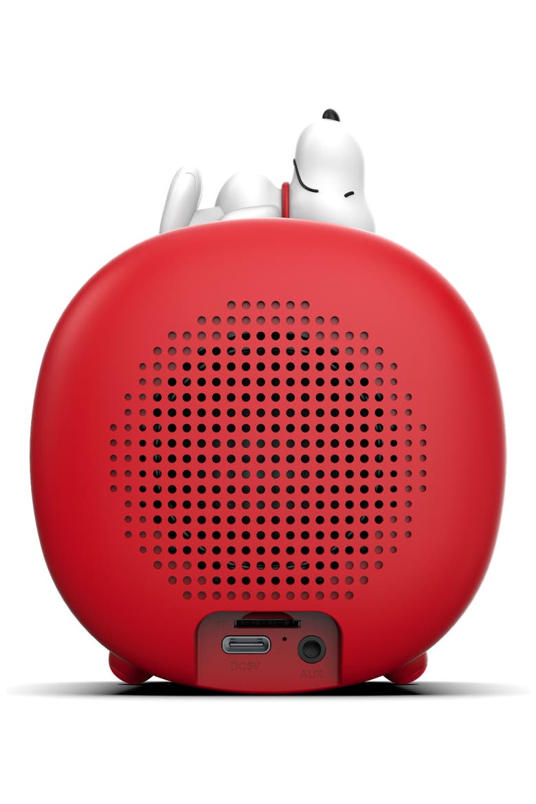Snoopy Bluetooth Speaker Alarm Clock, Alternate, color, RED