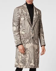 PHILIPP PLEIN Coat Long Paisley Men