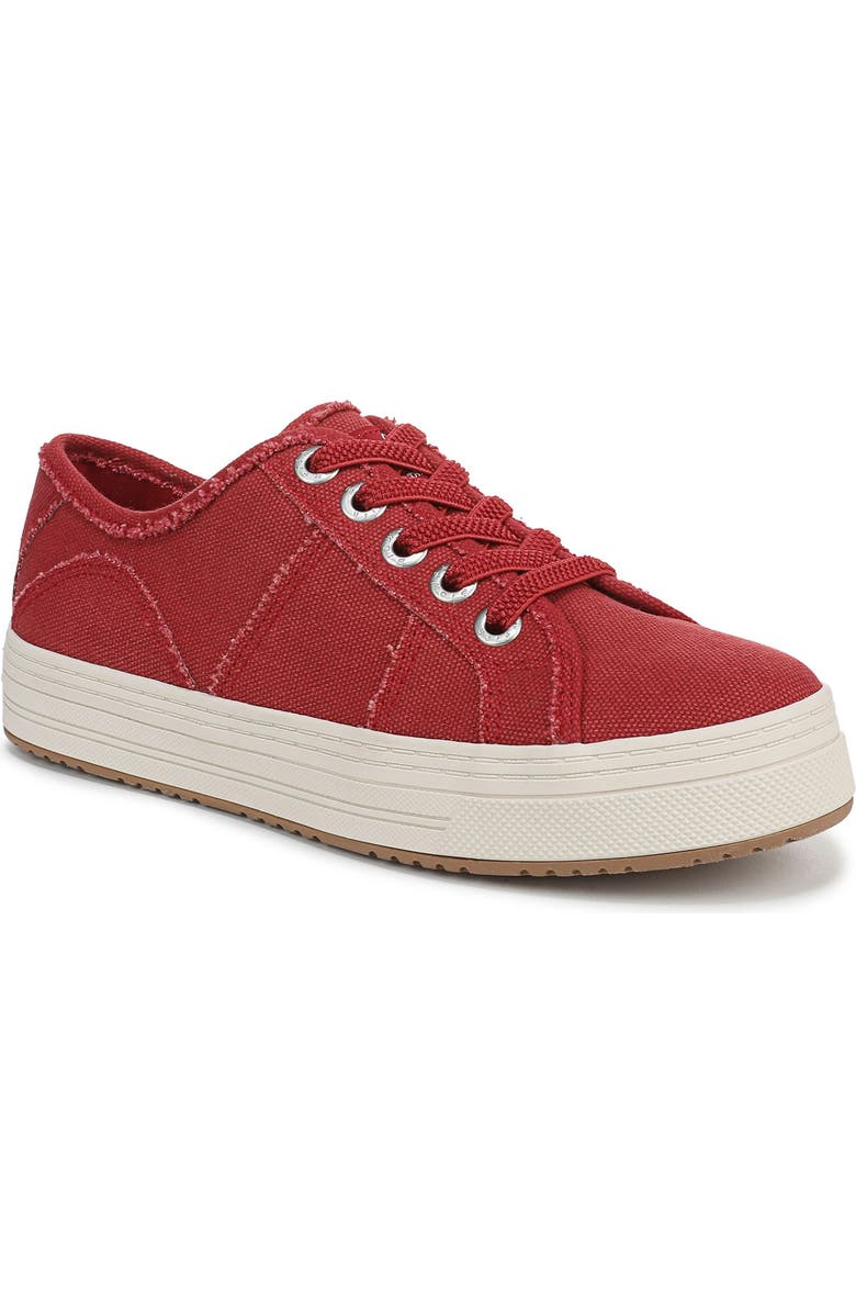 Blowfish Malibu Super Smile Platform Slip-On Sneaker, Main, color, Red Fabric