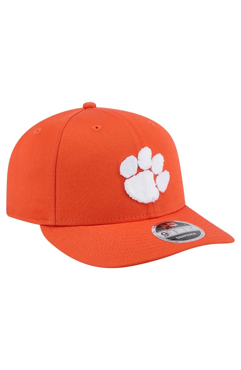 New Era Men's New Era Orange Clemson Tigers Low Profile 9FIFTY Snapback Hat, Alternate, color, Orange