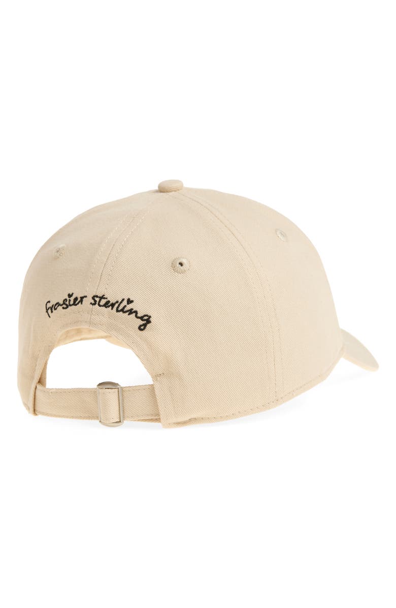 FRASIER STERLING Dog Dinner Cotton Canvas Baseball Cap, Alternate, color, Tan