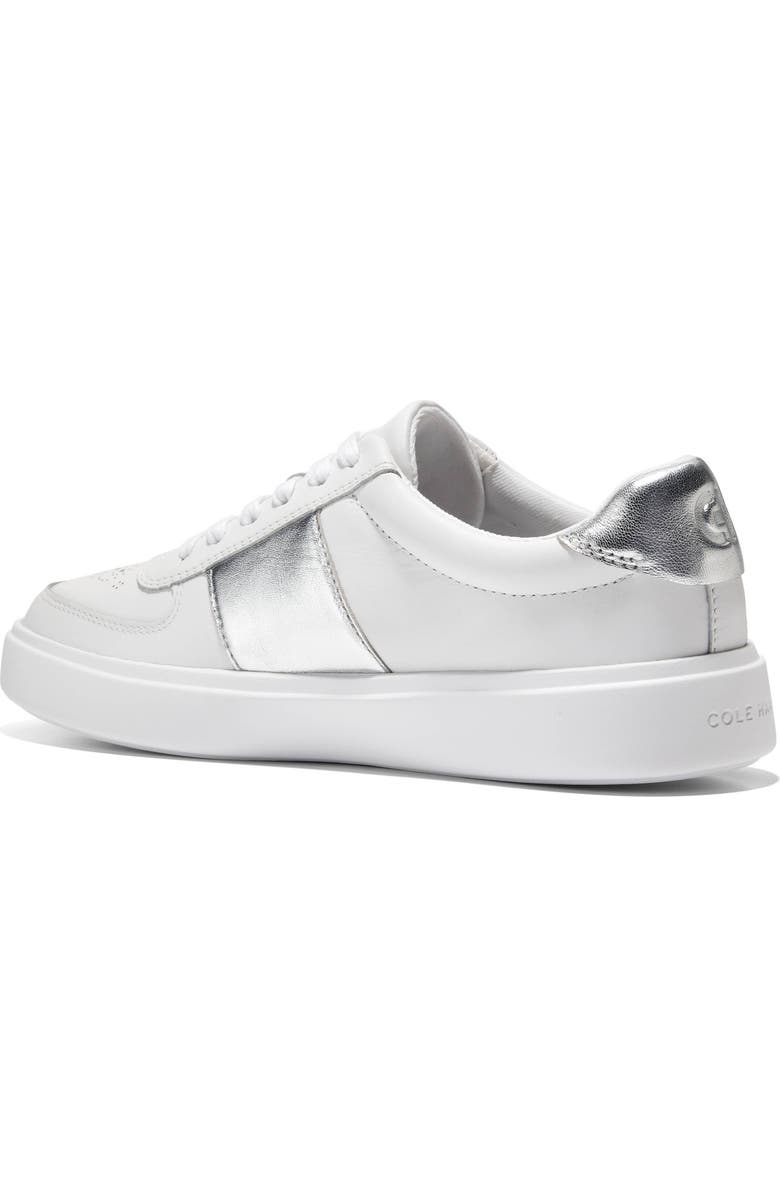 Cole Haan Grand Crosscourt Della Sneaker, Alternate, color, White/ Silver Talca
