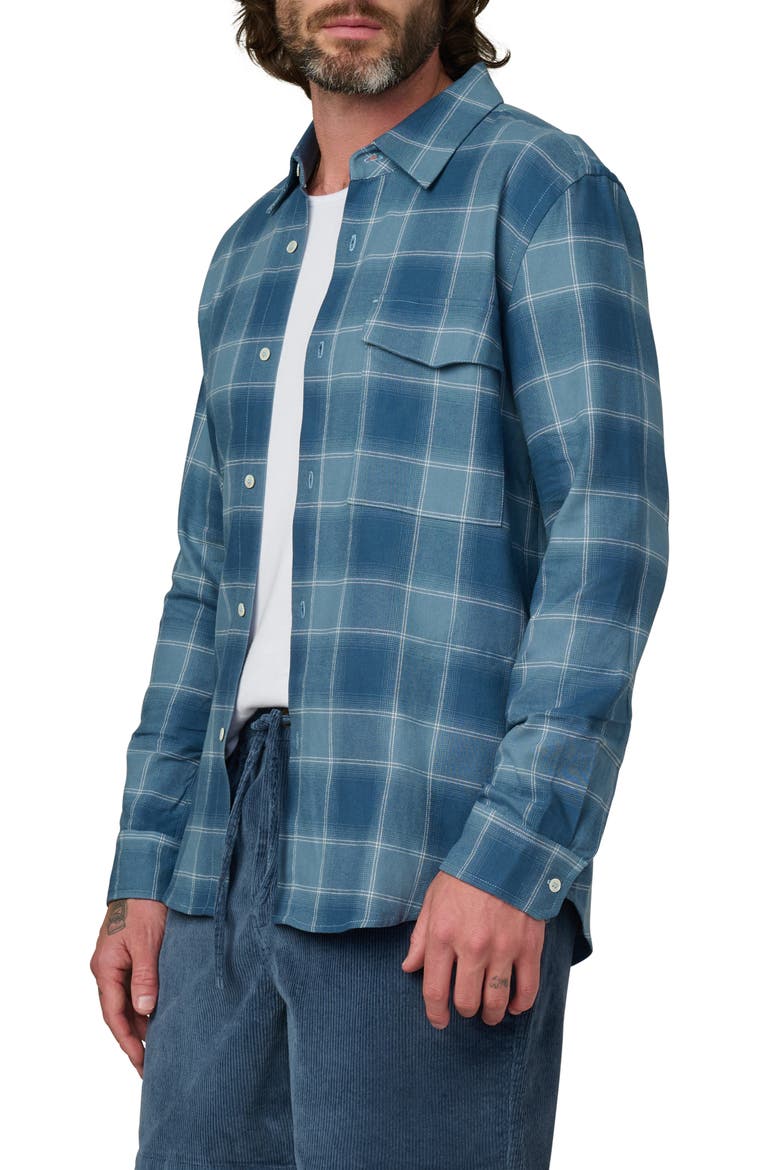 The Reynolds Plaid Button-Up Shirt, Alternate, color, BLUEFIN PLAID